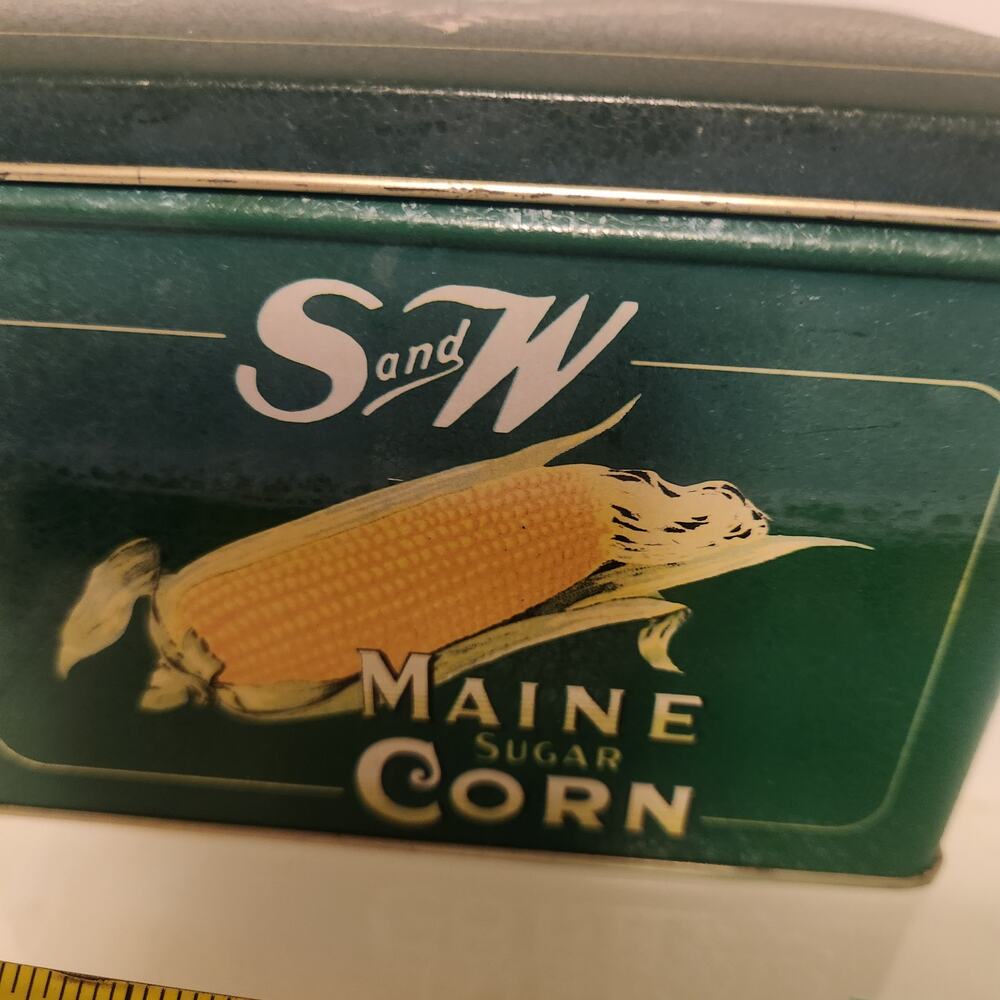 Replica S&W Metal Tin Lidded Box, Featuring Fruit and Vegetables'
